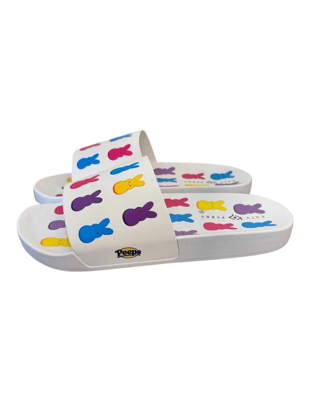 Peeps X Katy Perry Bunny Slide Women's Slip on Sandals Size 10 NEW